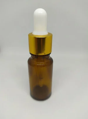 Damlalıklı amber şişe altın kapak