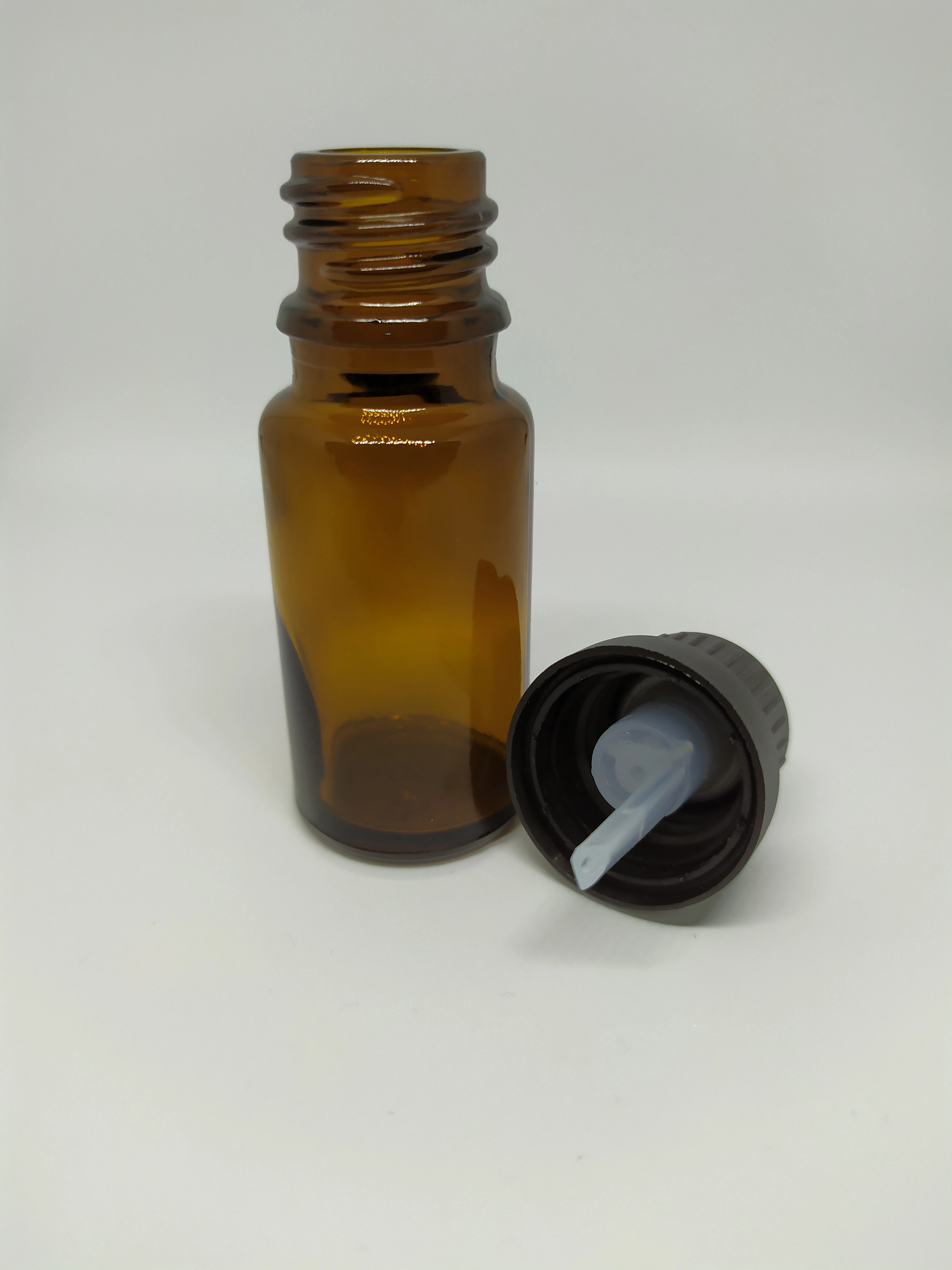 CAM AMBER ŞİŞE İÇTEN DAMLATMALI 10 ML KAPAK SİYAH