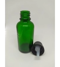 20 ML CAM YEŞİL ŞİŞE İÇTEN DAMLATMALI KAPAK SİYAH 