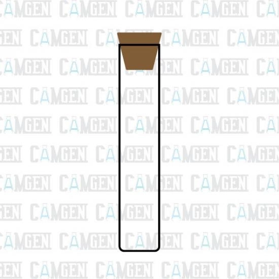 CAM TÜP MANTAR TIPALI DİBİ DÜZ 22*100 MM