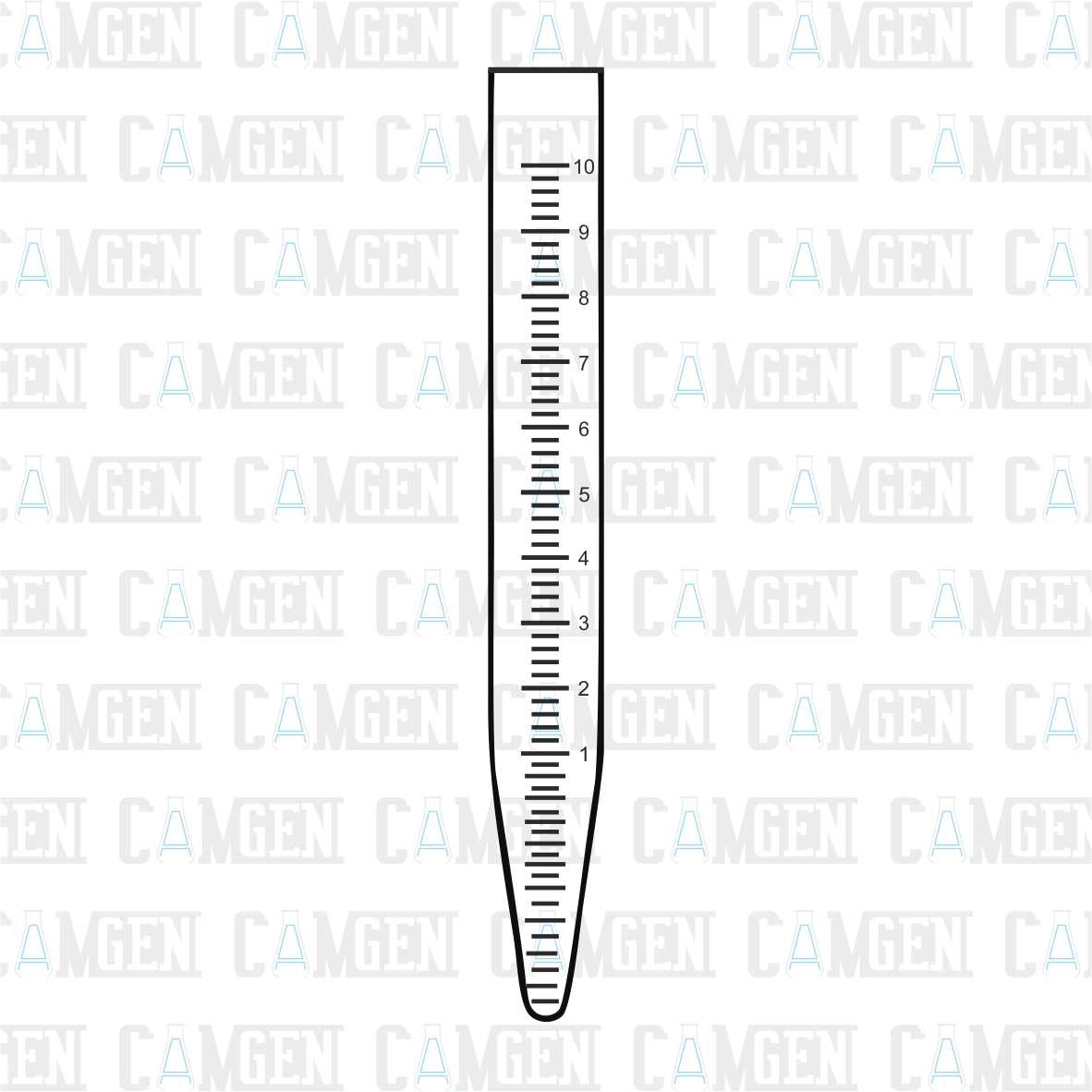 DENEY TÜPÜ SODA SANTRİFÜJ DİBİ KONİK DERECELİ 16*110 MM