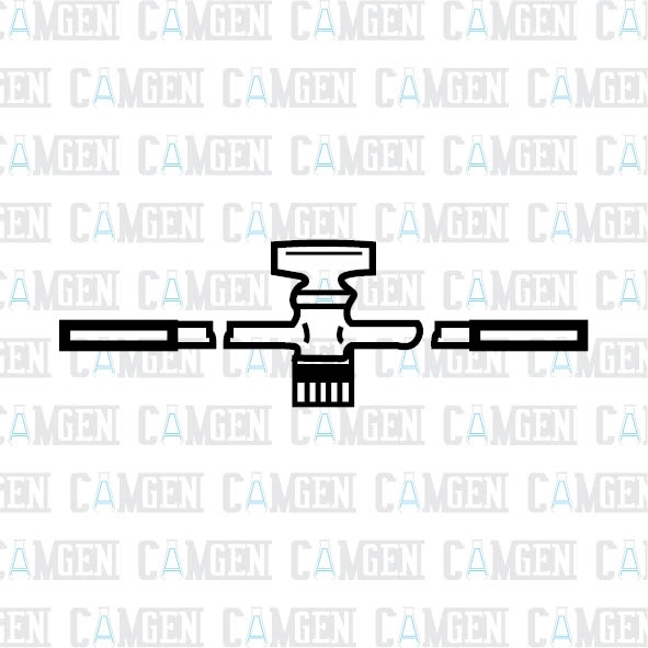 TEK YOLLU DÜZ CAM MUSLUKLAR BOROSİLİKAT 18,8 MM