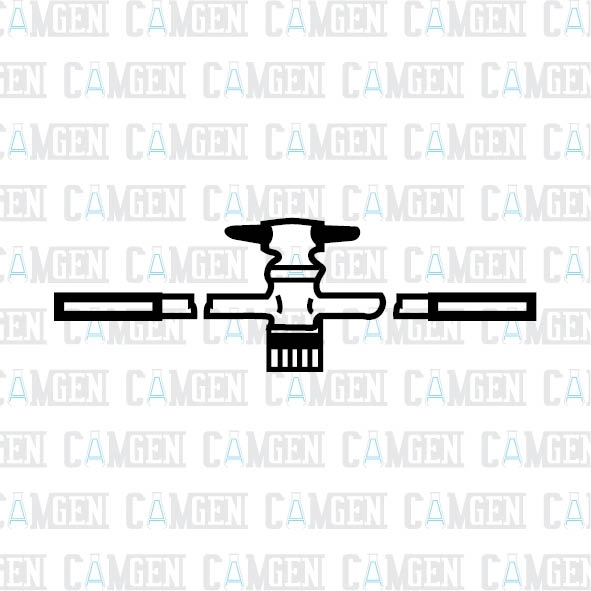 TEK YOLLU DÜZ TEFLON MUSLUKLAR BOROSİLİKAT 14,5 MM