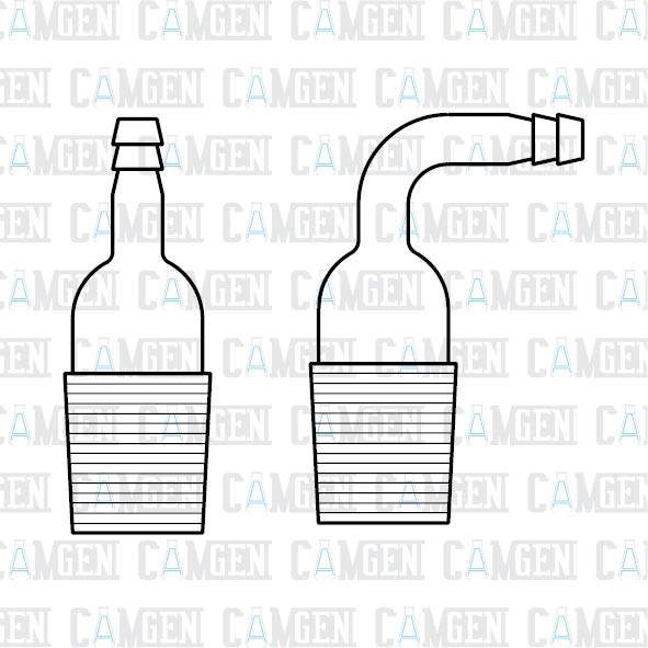 NS ÇIKIŞ BORULU KAPAK ERKEK ŞİLİFLİ BOROSİLİKAT 45/40