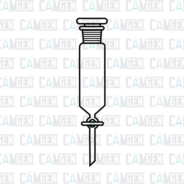 AYIRMA HUNİSİ  SİLİNDİRİK  TİP  CAM MUSLUKLU BOROSİLİKAT 100ML