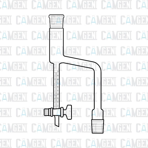 KSİLOL APARATI ÖLÇÜ TÜPÜ  (DEAN STARK) MUSLUKLU BOROSİLİKAT 5 ML