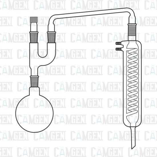 FLORÜR DESTİLASYON APARATI TAKIMI İNTENSİVE SOĞUTUCULU 2000ML