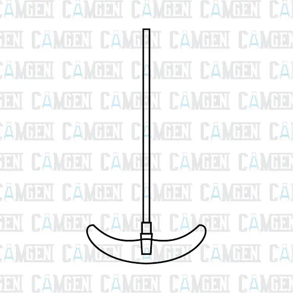 MEKANİK KARIŞTIRICI  TEFLON KAPLI ÇAPALI 8*350MM