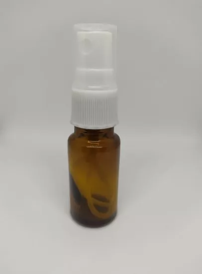 10 ML CAM AMBER ŞİŞE SPREY BAŞLIKLI BEYAZ KAPAK