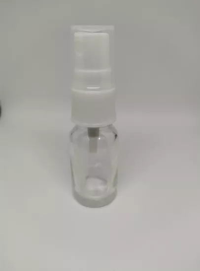 10 ML CAM ŞEFFAF ŞİŞE SPREY BAŞLIKLI BEYAZ KAPAK