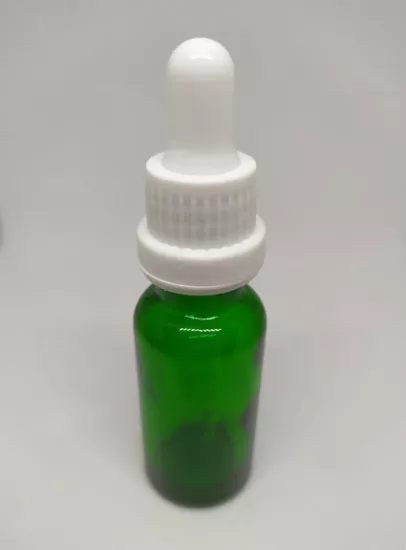 20ML CAM YEŞİL ŞİŞE CAM DAMLALIK KIRILIR KAPAK 