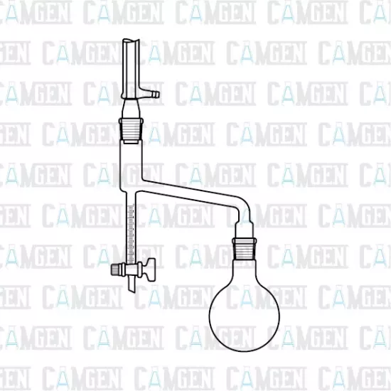 KSİLOL APARATI (DEAN STARK) 1000 ML BALONLU MUSLUKLU  BOROSİLİKAT