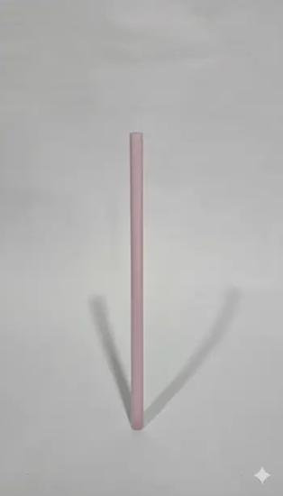 CAM PİPET DÜZ SÜT PEMBE 8x150