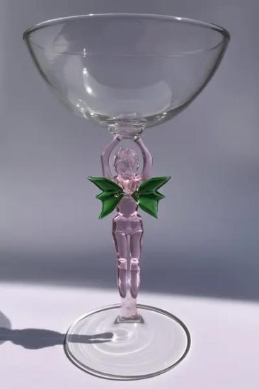 MELEK KANATLI KADIN FİGÜRLÜ TASARIM KADEH 