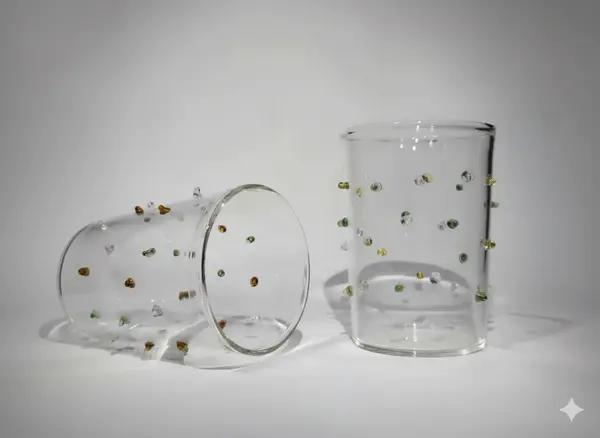 Noktalı Borosilikat Bardak 2’li