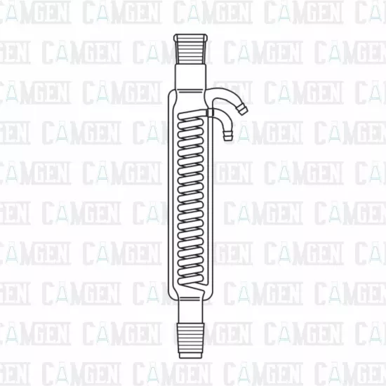 SOĞUTUCU DÜZ İNTENSİVE ÇİFT CEKETLİ NS ŞİLİFLİ BOROSİLİKAT