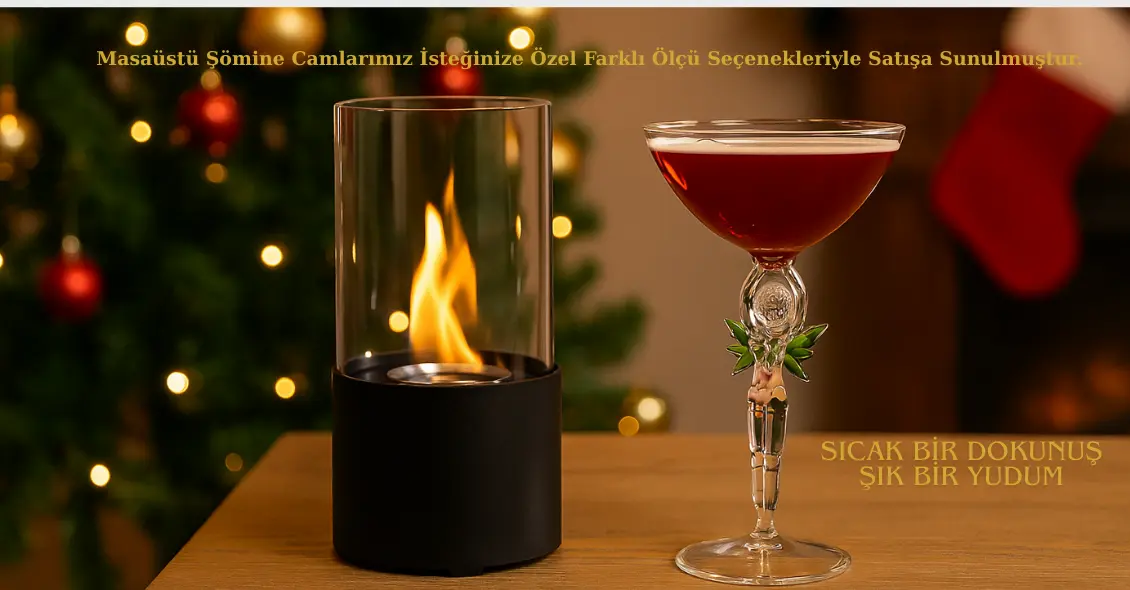 Masaüstü Şömine Camı